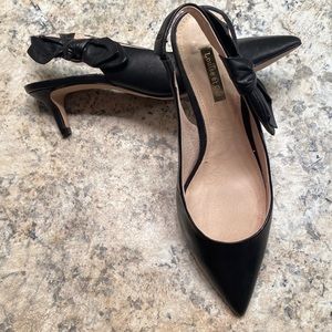 Louise Et Cie Jasilen Bow Leather Slingback Pumps Heels